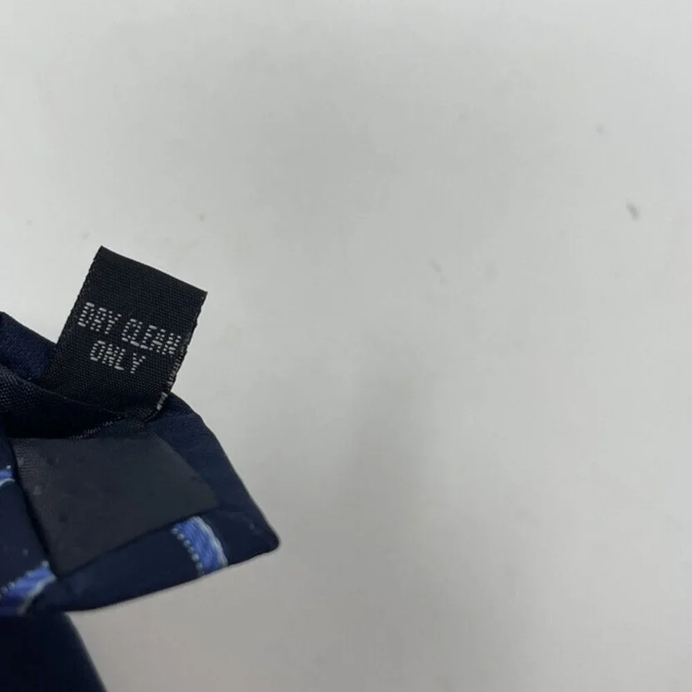 Michael Kors Blue Striped Boys Clip On Tie